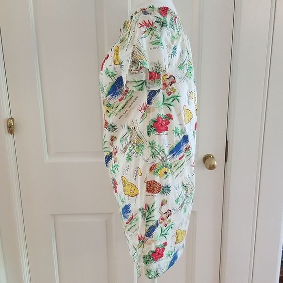 - J. Crew, Hawaiian print shift dress, 100% cotton, size 0, Hawaiian Island - Picture 6 of 16